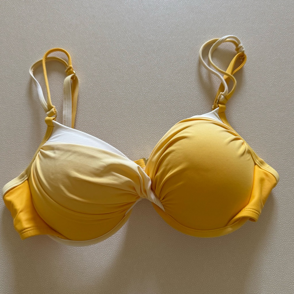Bleu Rod Beattie Yellow Ombr Bikini Top
